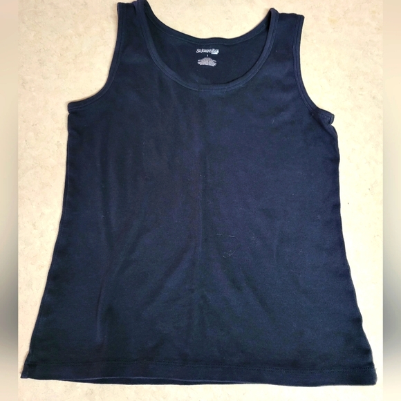 St. John's Bay Tops - 🛒🛍️💥Nwot womens size large st John's bay black tank top perfect condition no